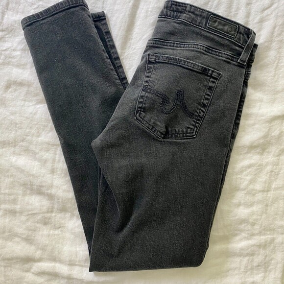 AG Adriano Goldschmied B Type 02 Cigarette Jeans Washed Black Womens 28x29 - Picture 6 of 6